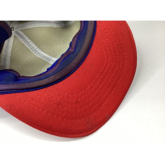 Quebec Nordiques Hat Krystal Cap Snug Adjustable Blue Red NHL Retro - Picture 5 of 6